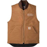 20-CT106676, Small, Carhartt Brown, Left Chest, Trust Company - Horizontal.